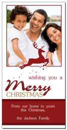 Prancing Reindeer Christmas Card 4